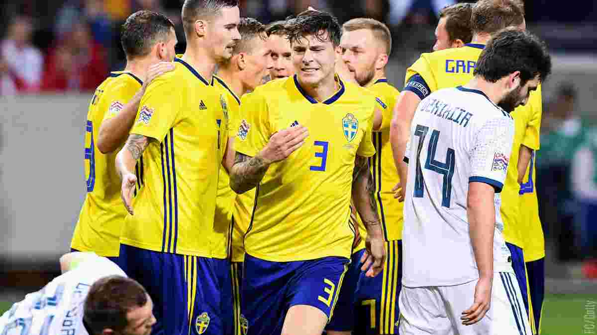 Лига наций: Швеция без проблем обыграла Россию, вышла в дивизион А и стала потенциальным соперником Украины в плей-офф