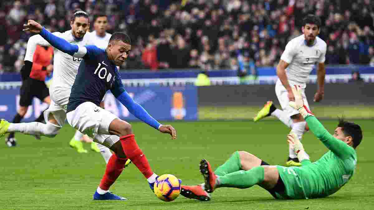 Товариські матчі: Франція здолала Уругвай, Італія обіграла США, а Бразилія – Камерун
