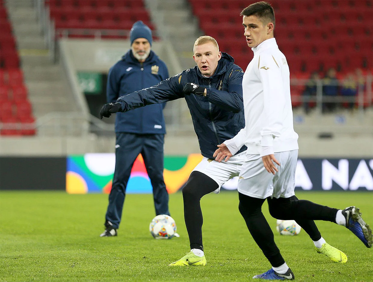 Швед на тренировке сборной Украины / Е. Кравс
