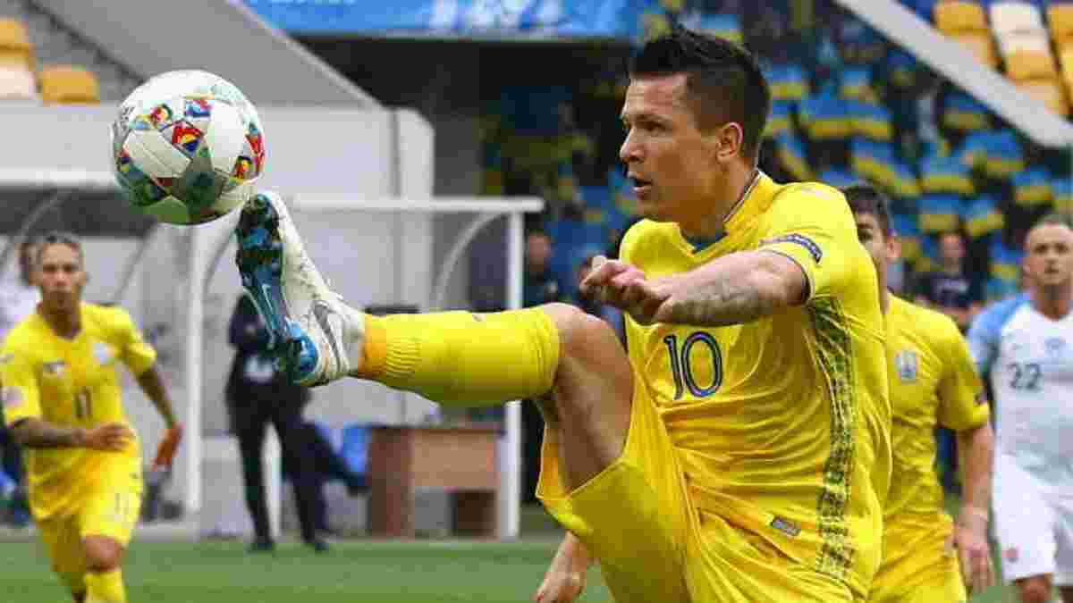Словаччина – Україна: гол Коноплянки потрапив у топ-5 туру Ліги націй за версією УЄФА