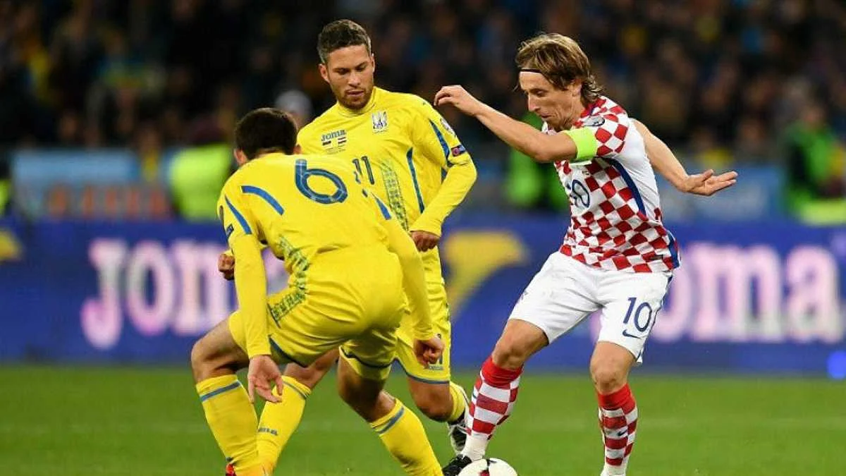 Лука Модріч проти збірної України / фото із соцмереж