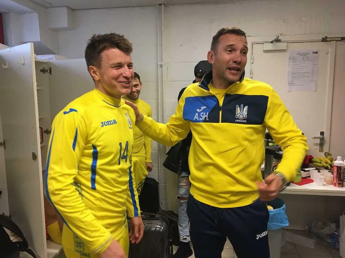 Руслан Ротань и Андрей Шевченко / Фото ФФУ