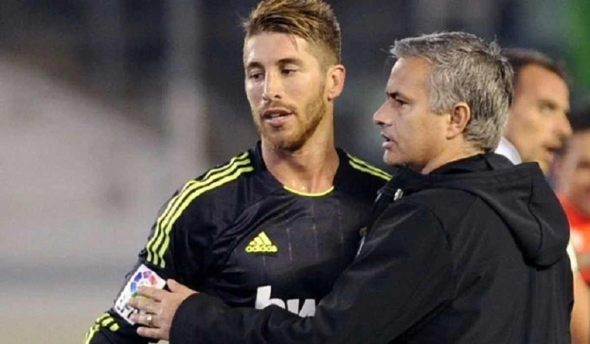 Серхио Рамос и Жозе Моуринью / Фото EFA