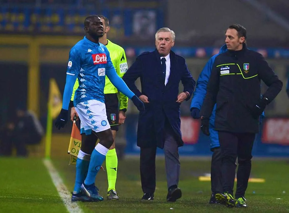 Калиду Кулибали и Карло Анчелотти / фото из соцсетей