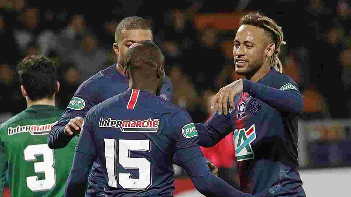 ПСЖ отдал премиальные за проход в 1/16 финала Кубка Франции клубу из 5-го дивизиона, которого победил