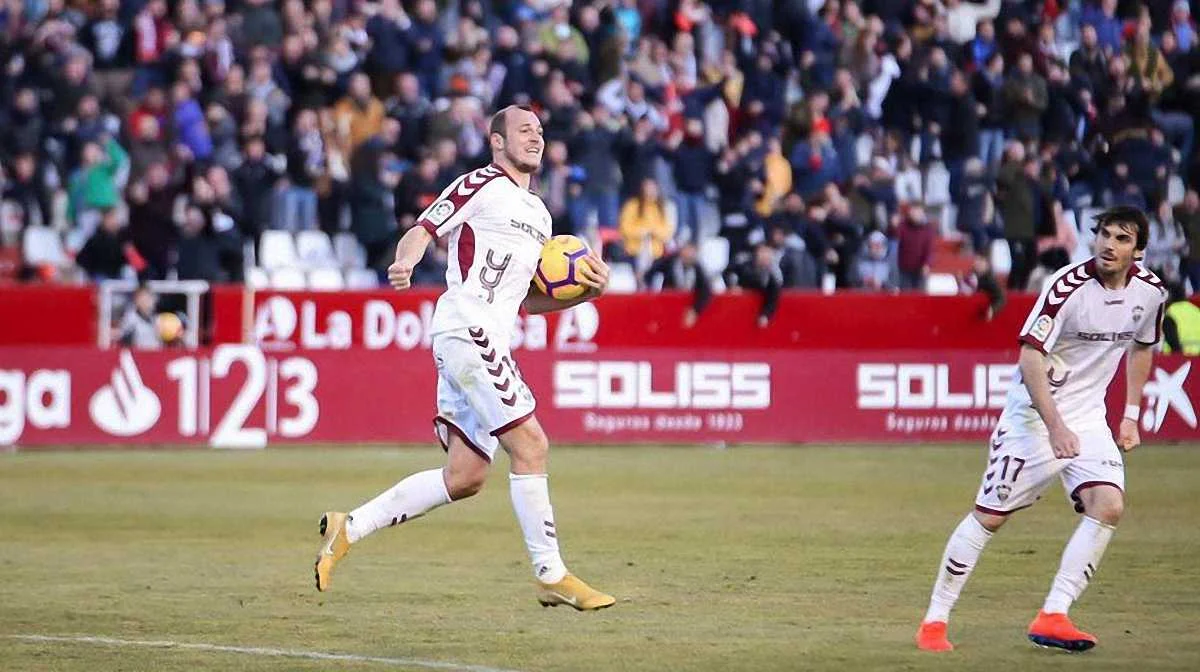 Роман Зозуля забил гол за Альбасете