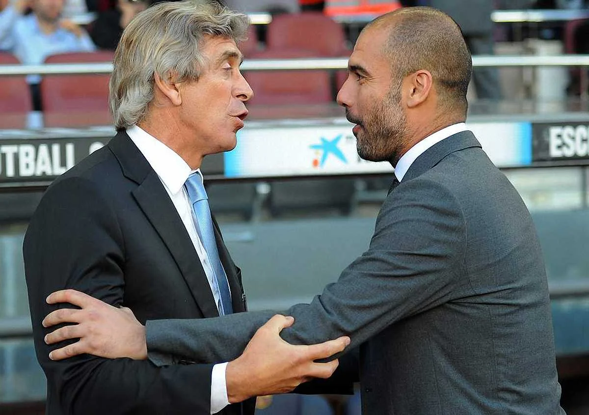 Мануэль Пеллегрини и Хосеп Гвардиола / Фото The Independent