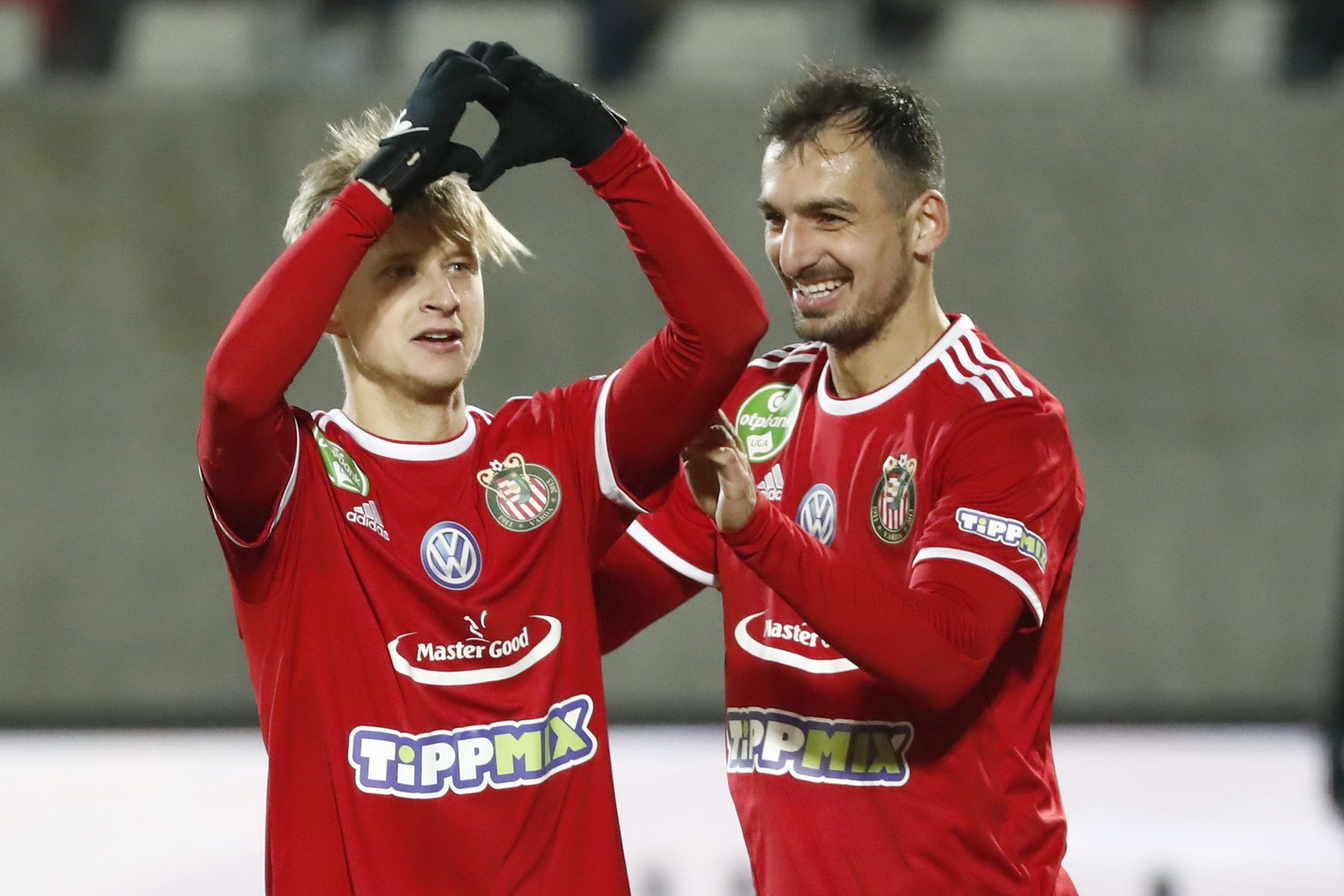 Павло Лук'янчук забив дебютний гол за Кішварду / фото Nemzeti Sport