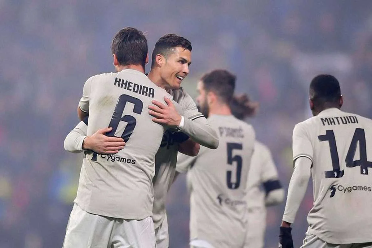 Криштиану Роналду и Сами Хедира / фото из соцсетей