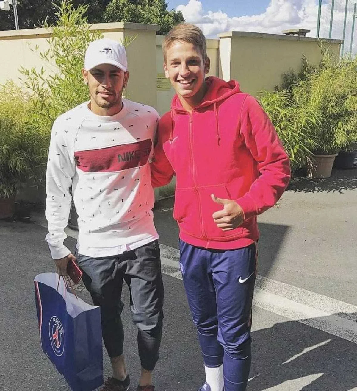 Кутателадзе и Неймар / Instagram