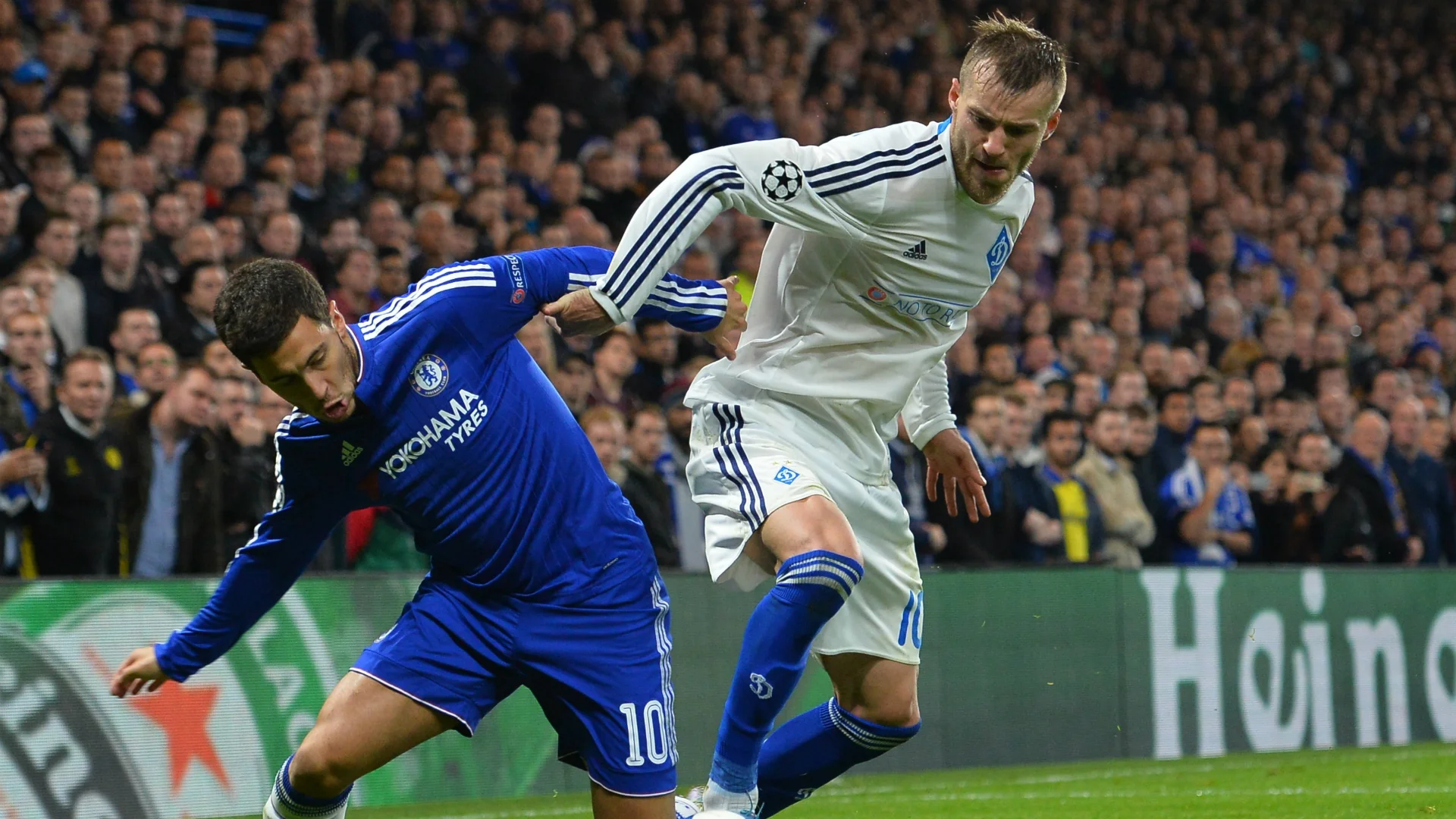 Челсі – Динамо: Ярмоленко протистояв Азару попереднього разу