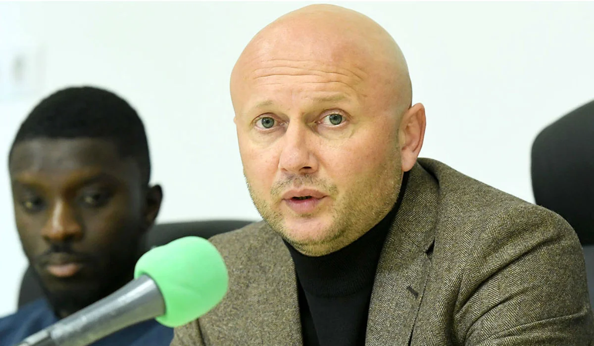 Олег Смалійчук на представленні новачків Карпат / фото: ФК Карпати