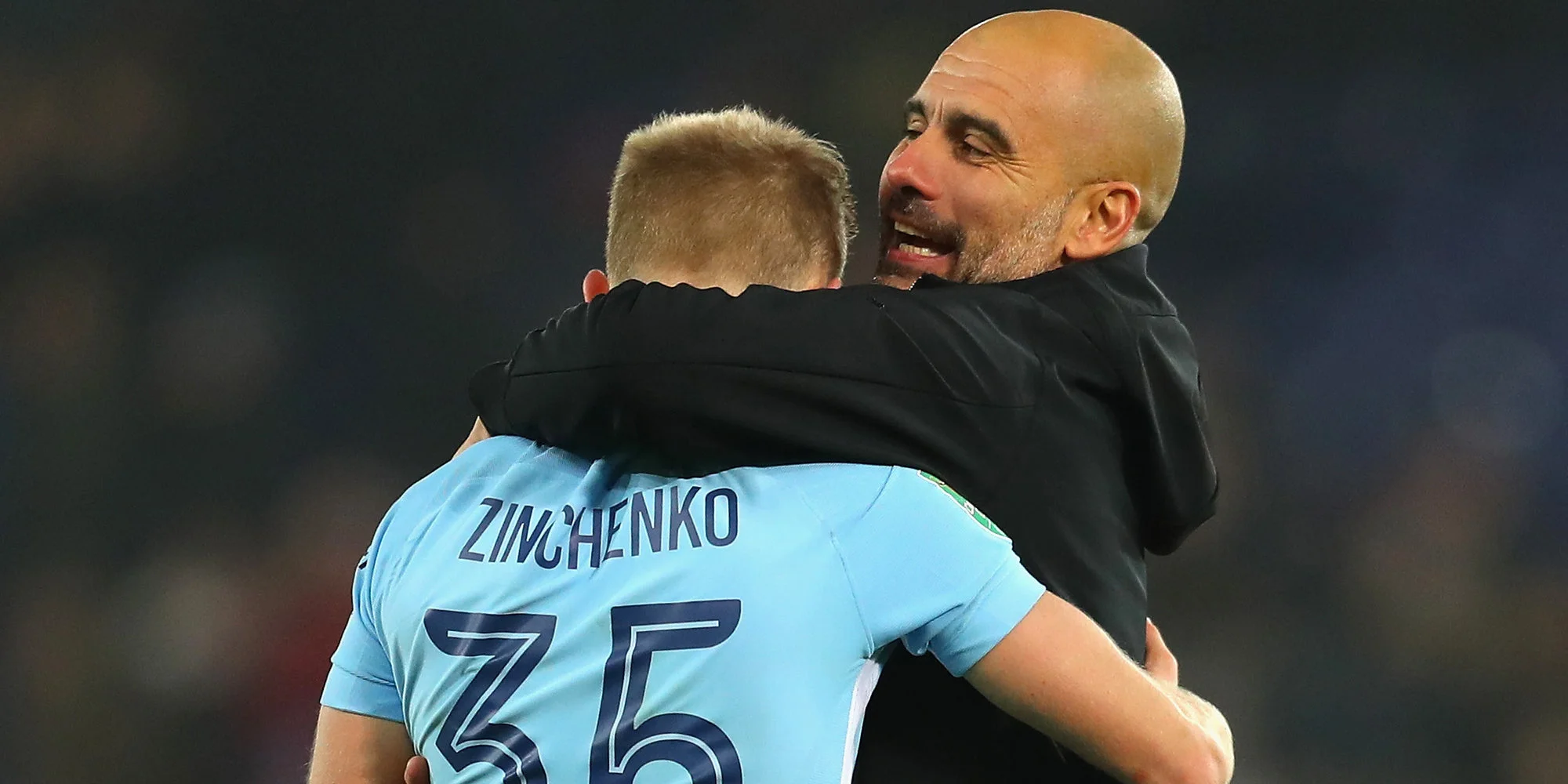 Олександр Зінченко та Пеп Гвардіола