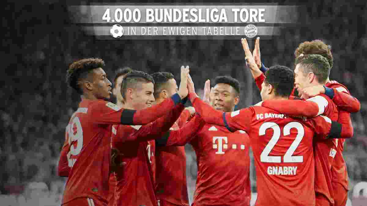 Бавария забила 4000 голов в Бундеслиге – абсолютный рекорд турнира