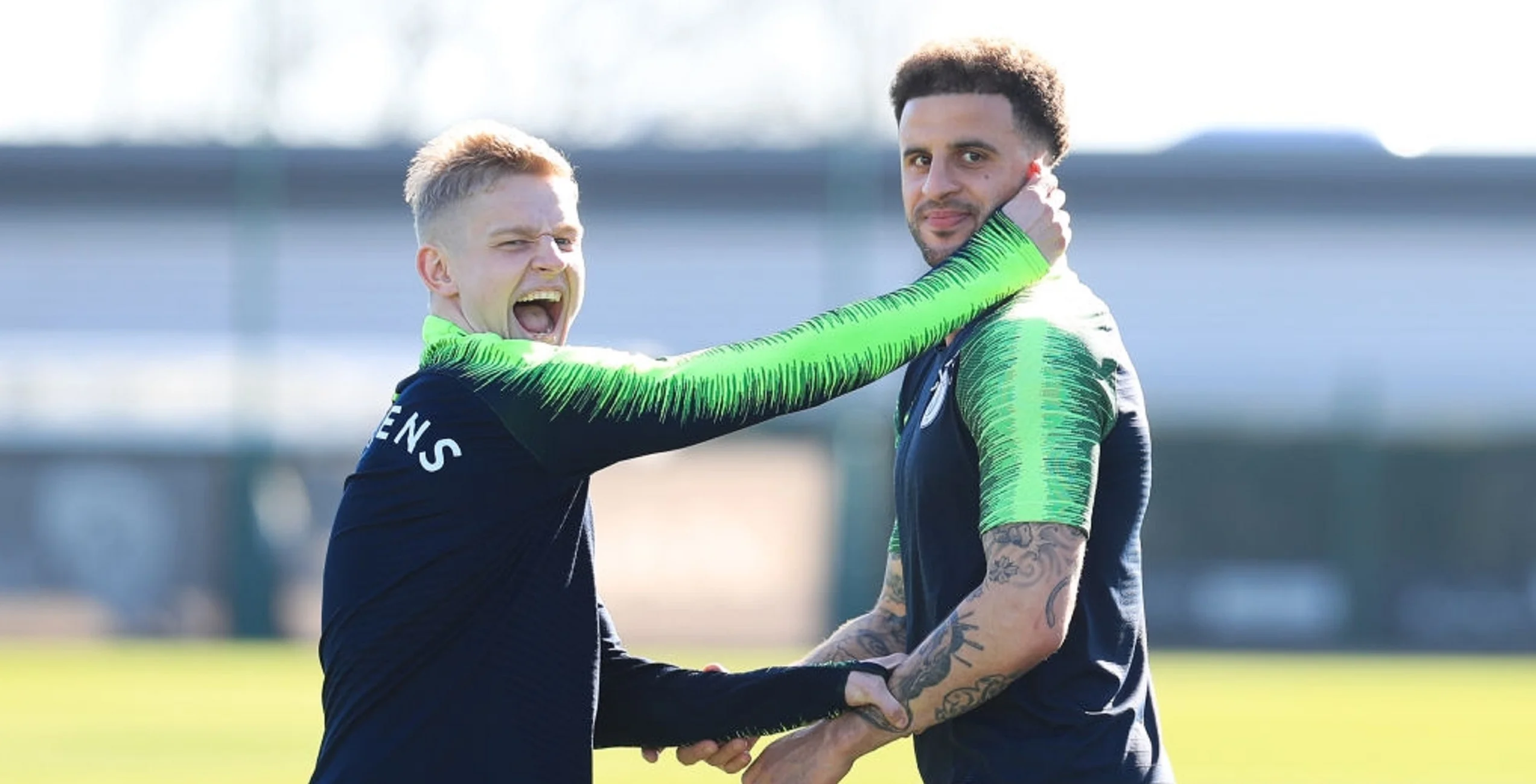 Олександр Зінченко та Кайл Вокер / Фото ФК Манчестер Сіті