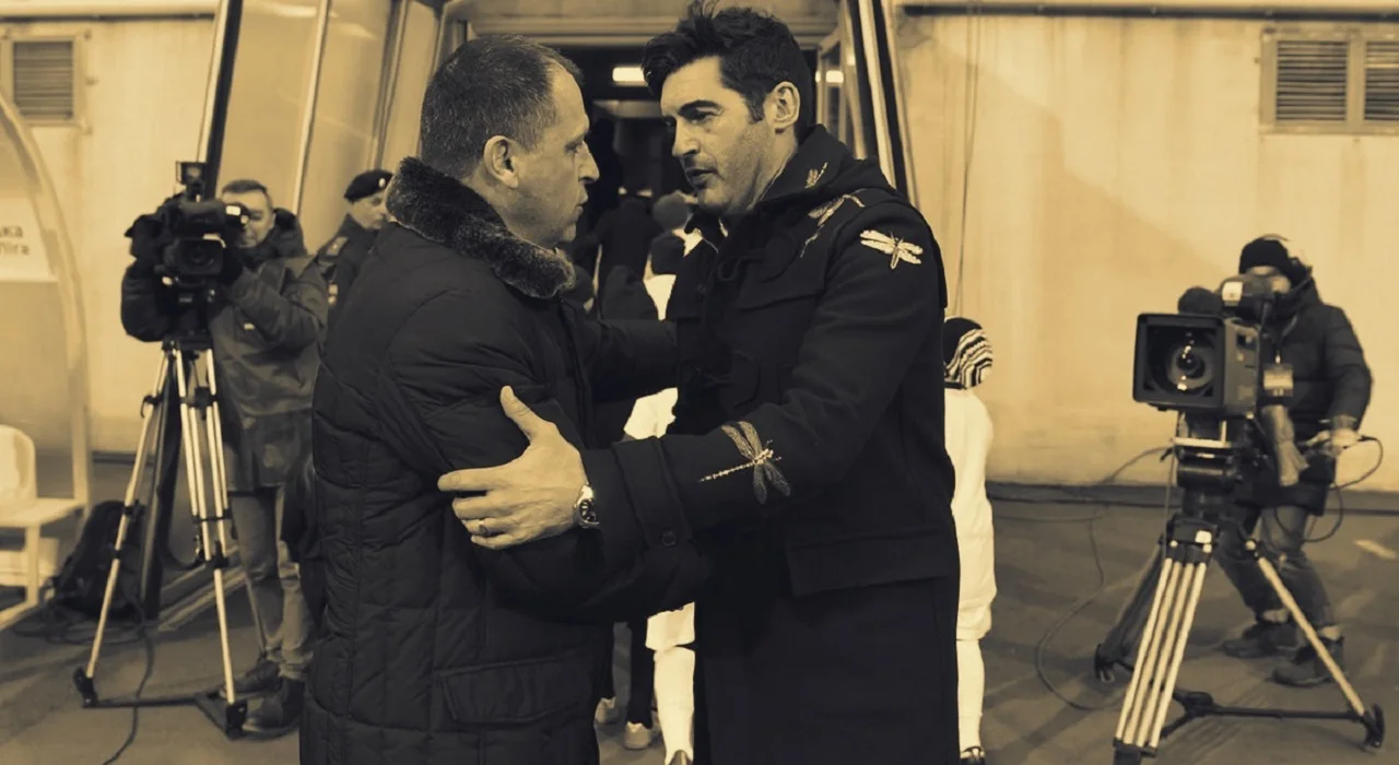 Юрій Вернидуб та Паулу Фонсека "закопали сокиру війни" / Фото ФК Шахтар