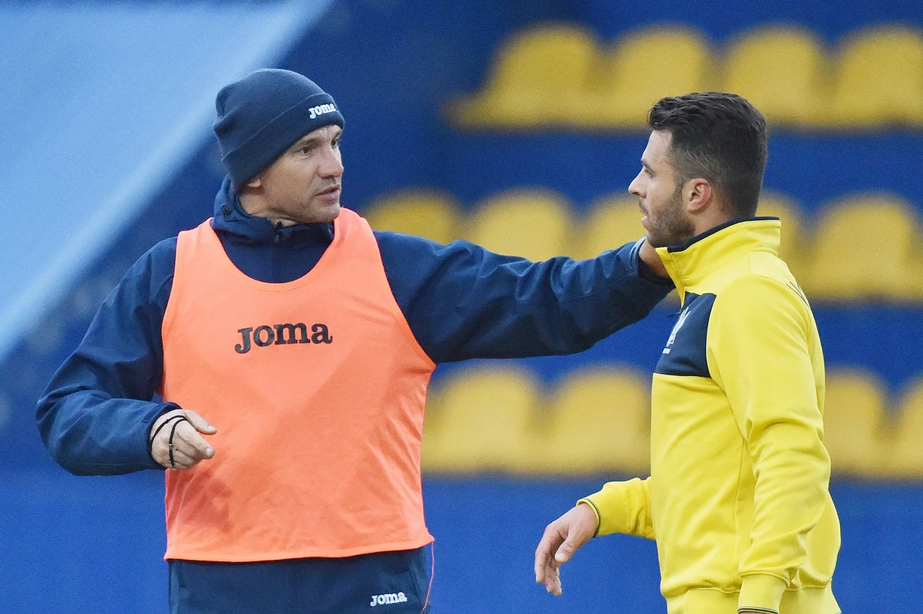 Андрій Шевченко та Жуніор Мораєс / фото: ФФУ