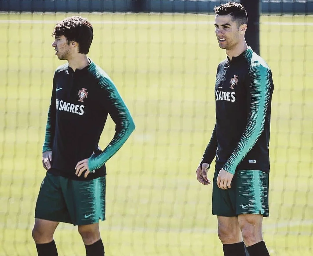 Жоау Фелиш и Криштиану Роналду