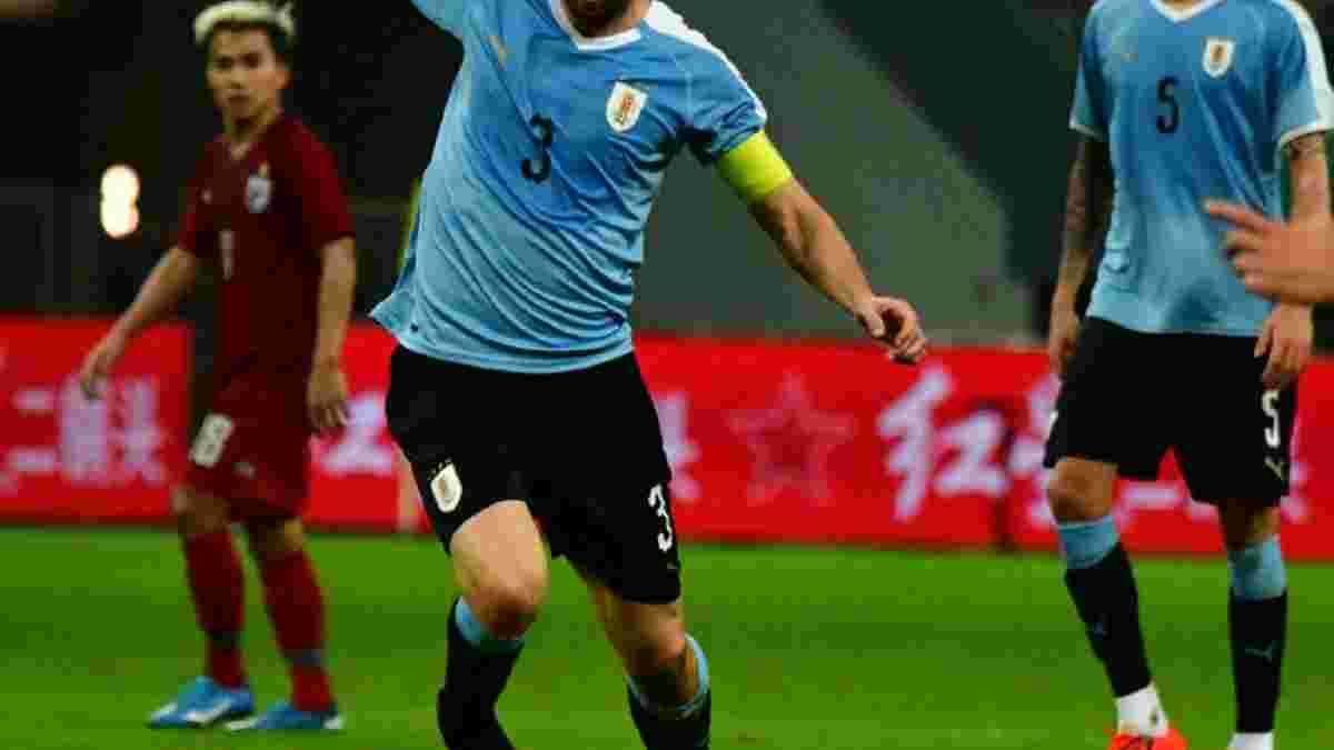 Годин установил рекорд сборной Уругвая по количеству матчей