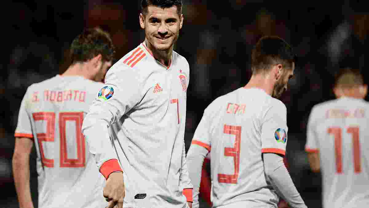 Іспанія завдяки дублю Морати здолала Мальту, Швеція розіграла драматичну нічию Норвегією: Євро-2020, група F