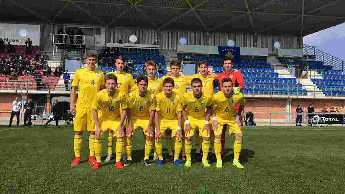 Збірна України U-17 в меншості поступилась Греції у матчі відбору до Євро-2019