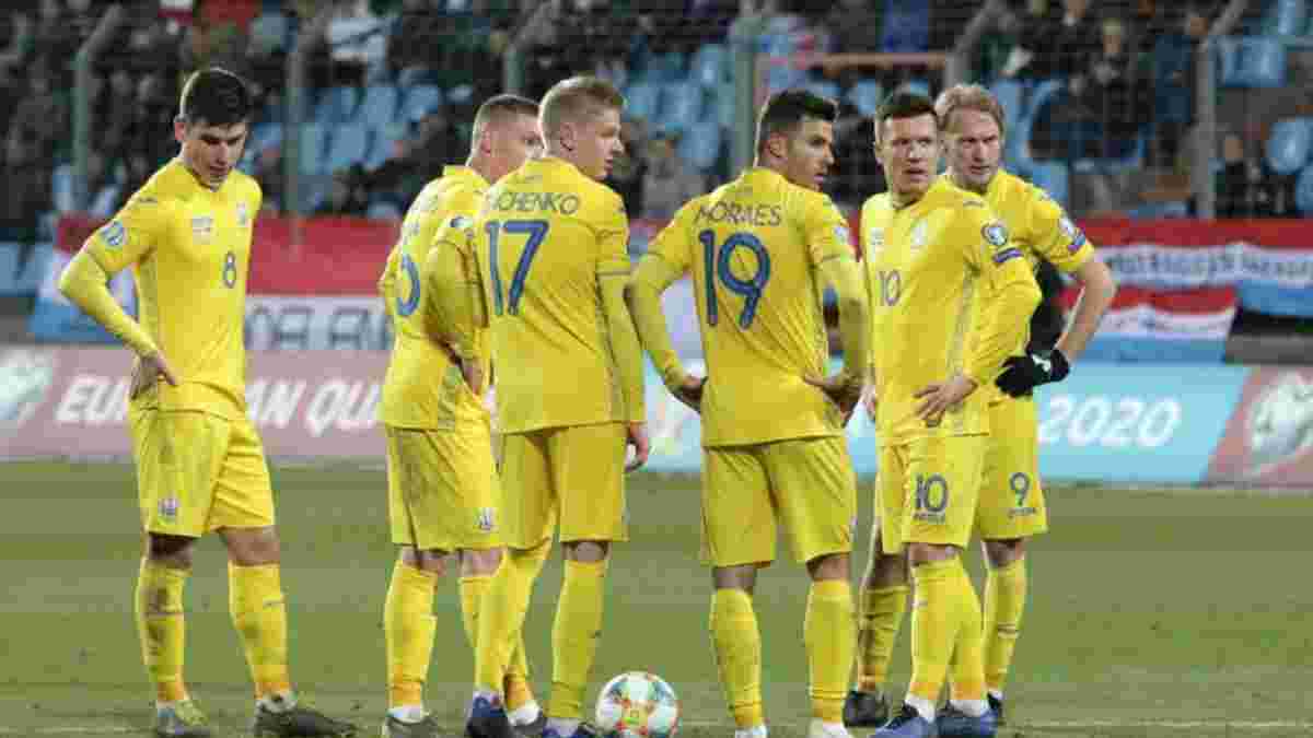 Сборная Украины поднялась на 3 позиции в обновленном рейтинге ФИФА