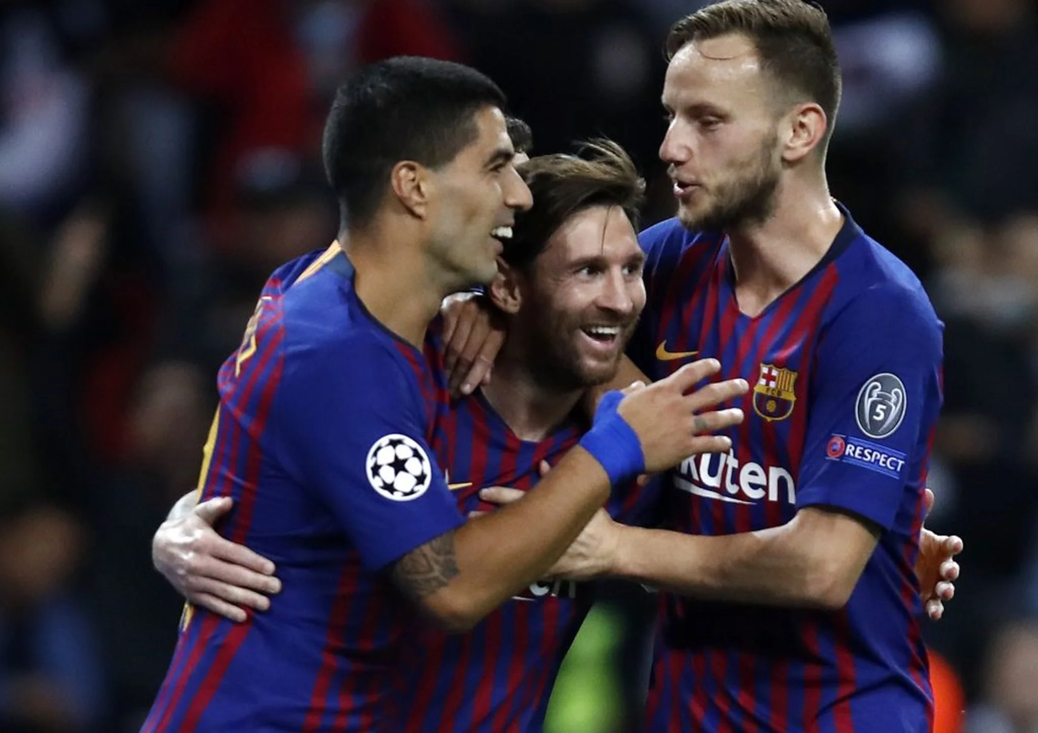 Луїс Суарес, Ліонель Мессі та Іван Ракітіч / Фото Barca Blaugranes