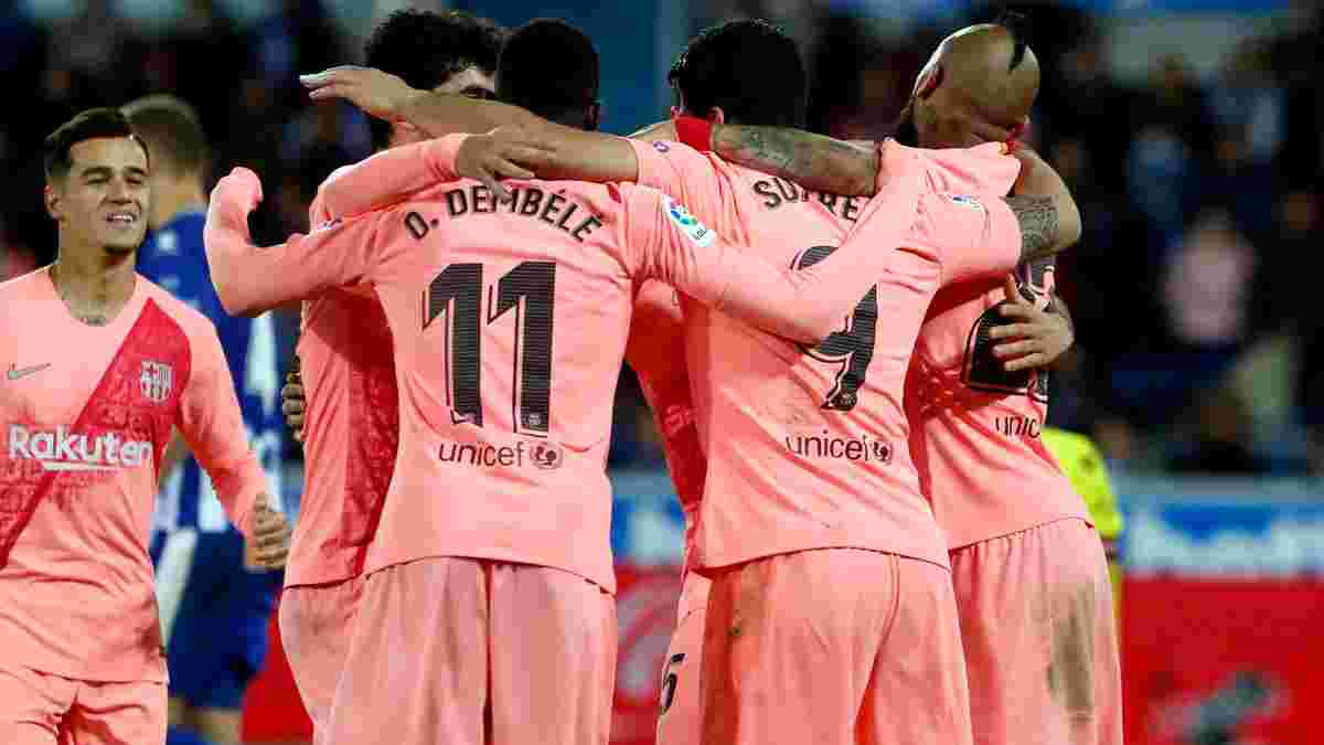 Алавес – Барселона – 0:2 – видео голов и обзор матча