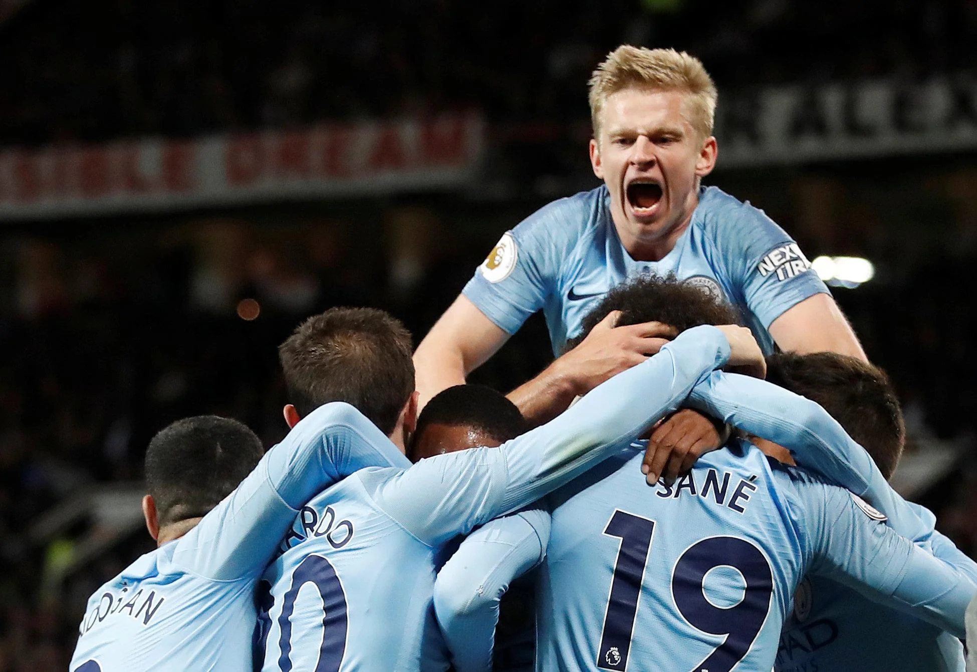 Александр Зинченко в матче Манчестер Юнайтед – Манчестер Сити 24 апреля 2019