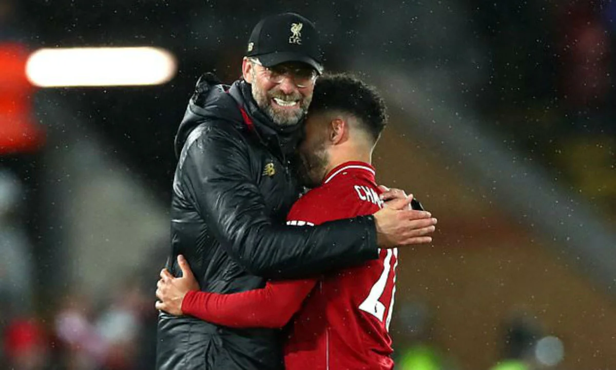 Юрген Клопп и Алекс Окслейд-Чемберлен / соцсети