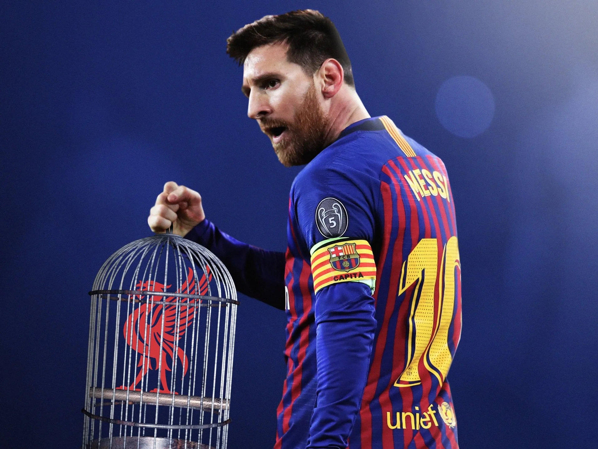 Месси держит в клетке Ливерпуль / B/R