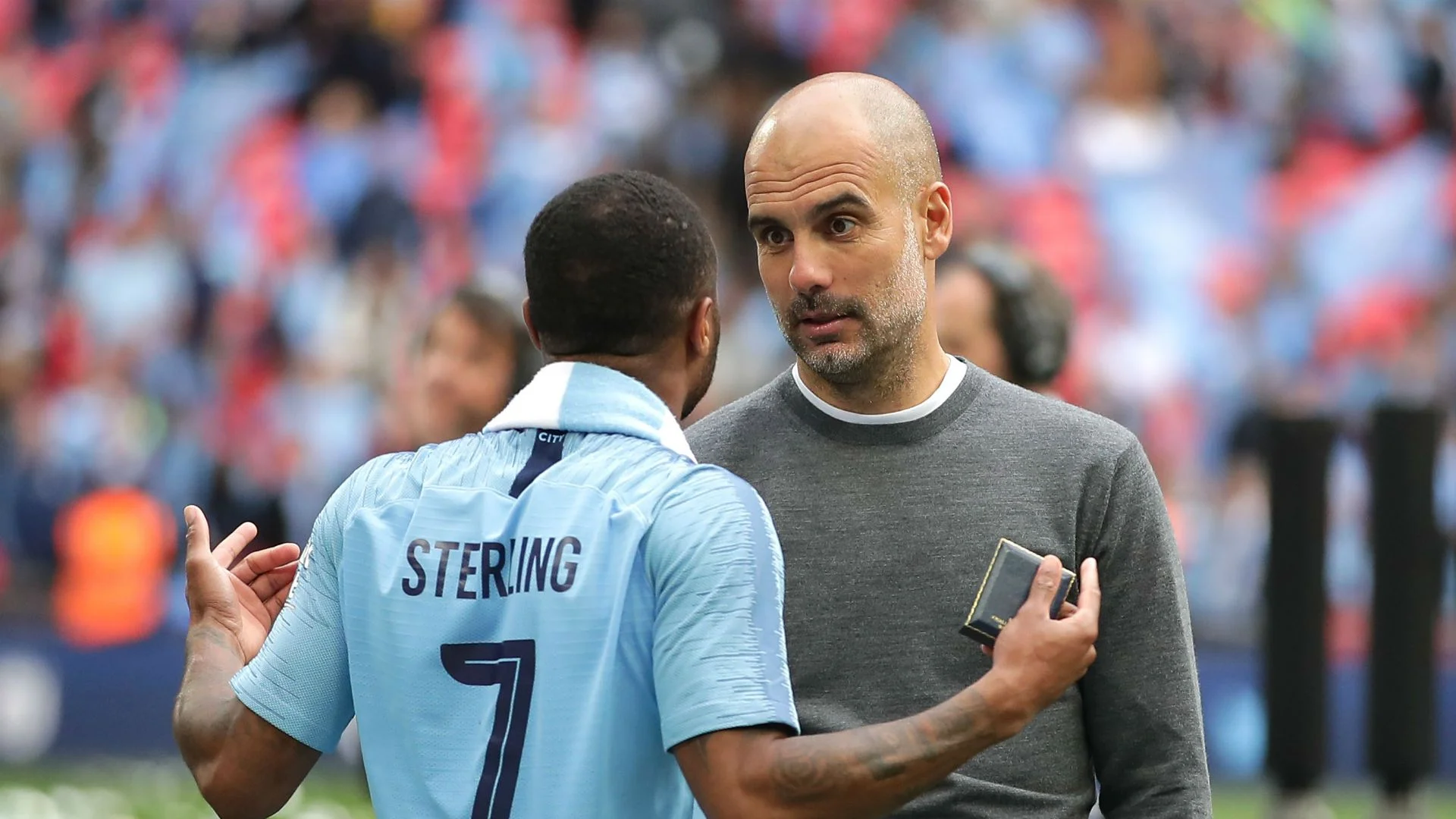Стерлинг и Гвардиола / фото из соцсетей