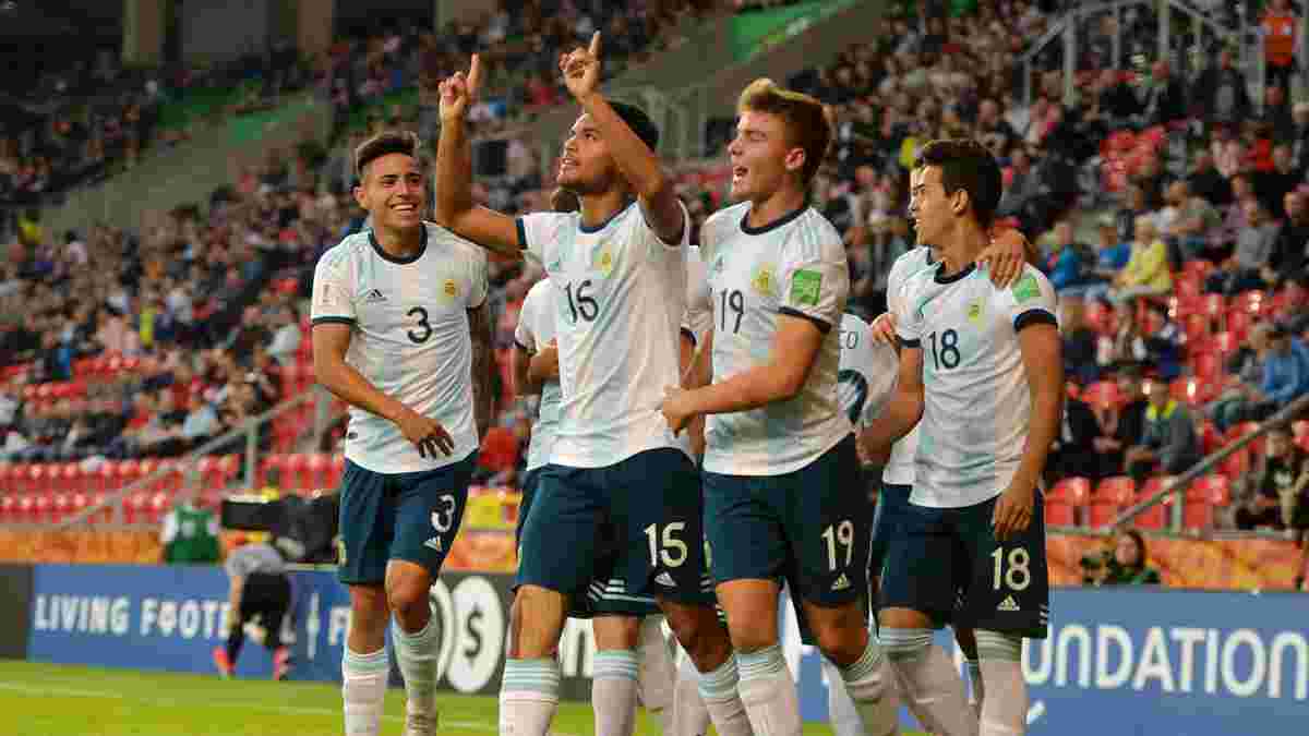 ЧС-2019 U-20: Аргентина розгромила ПАР, Франція у більшості перемогла Саудівську Аравію