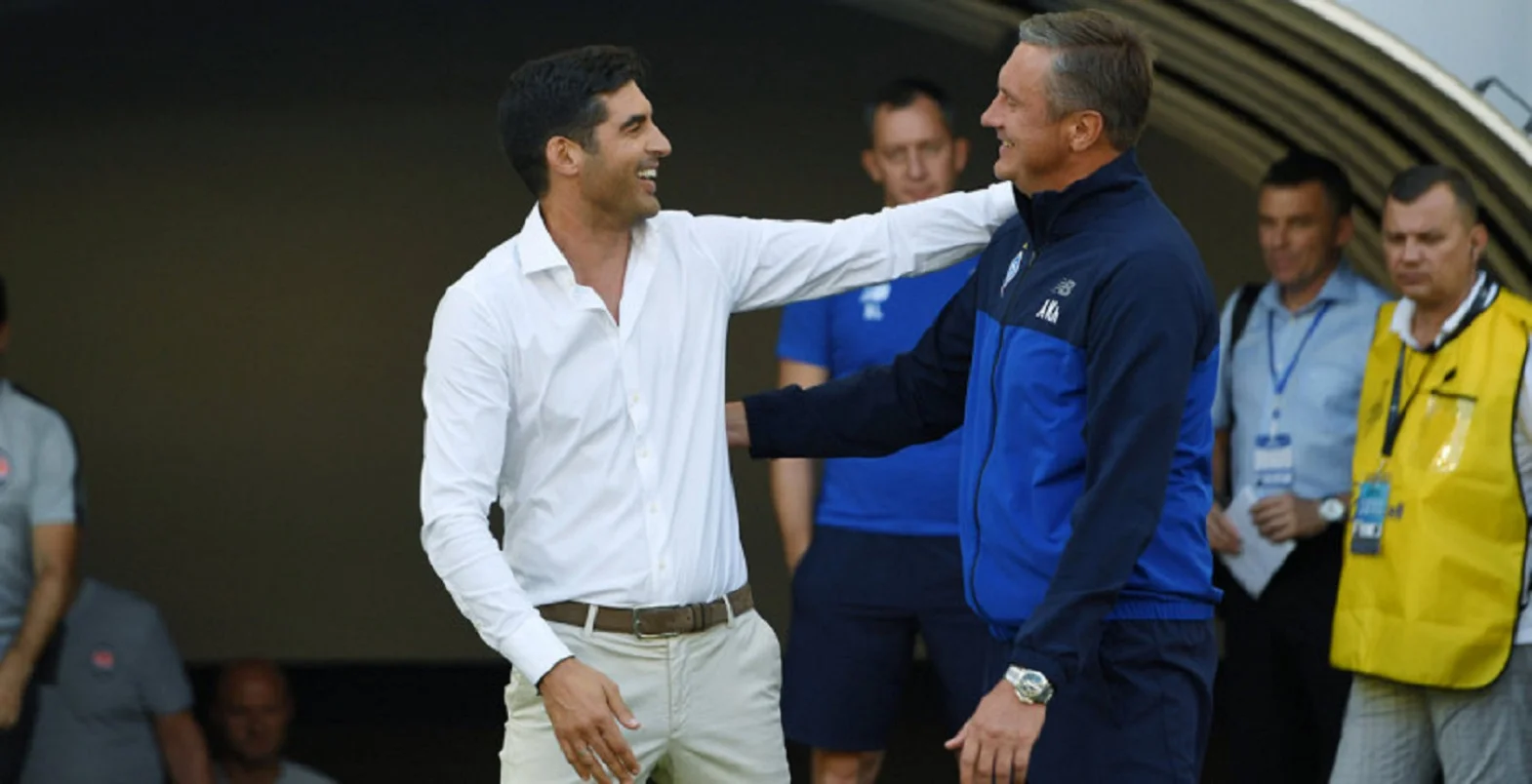 Паулу Фонсека и Александр Хацкевич / Фото УАФ