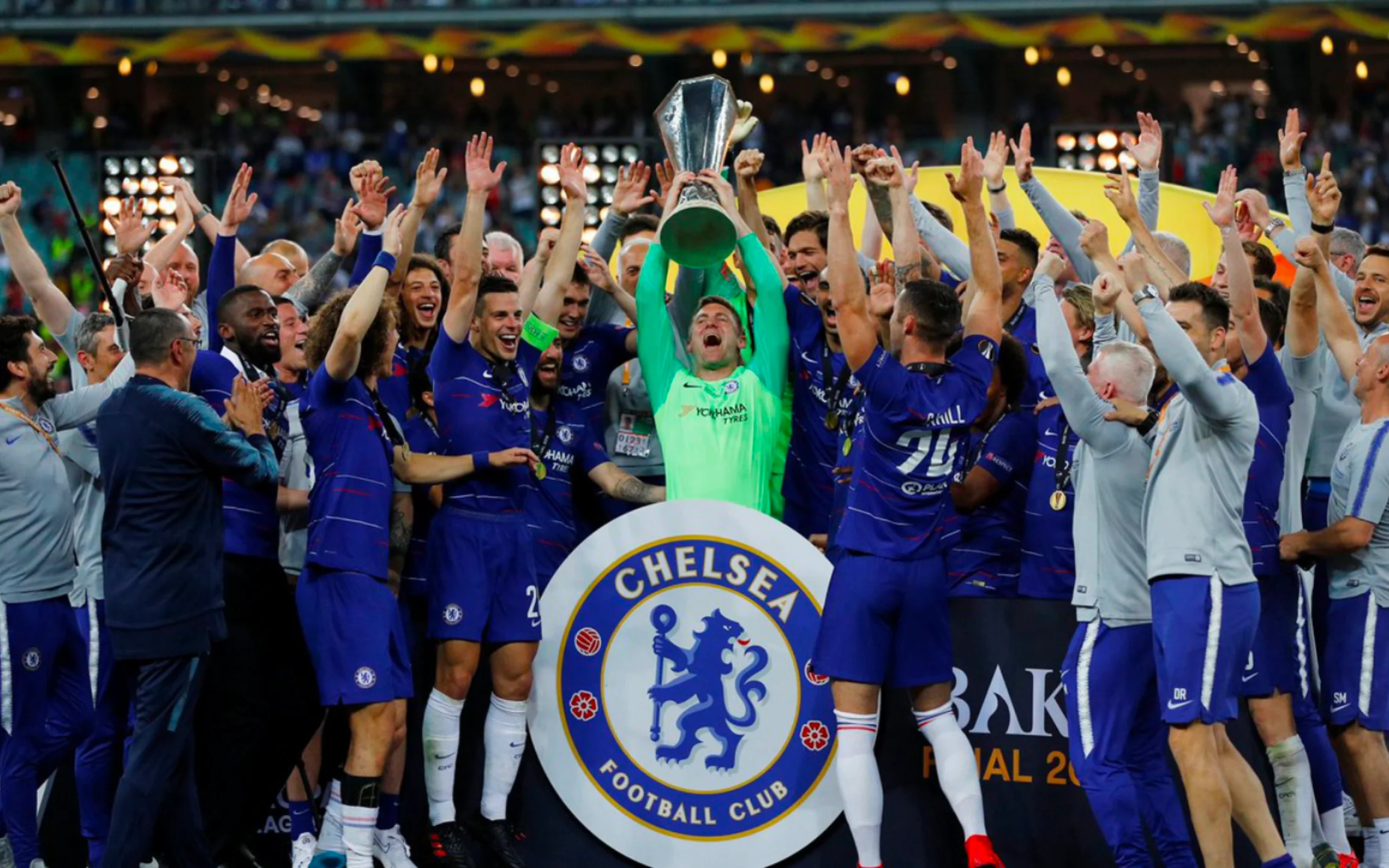 Роб Грін святкує з Челсі трімф у фіналі ЛЄ 2018/19