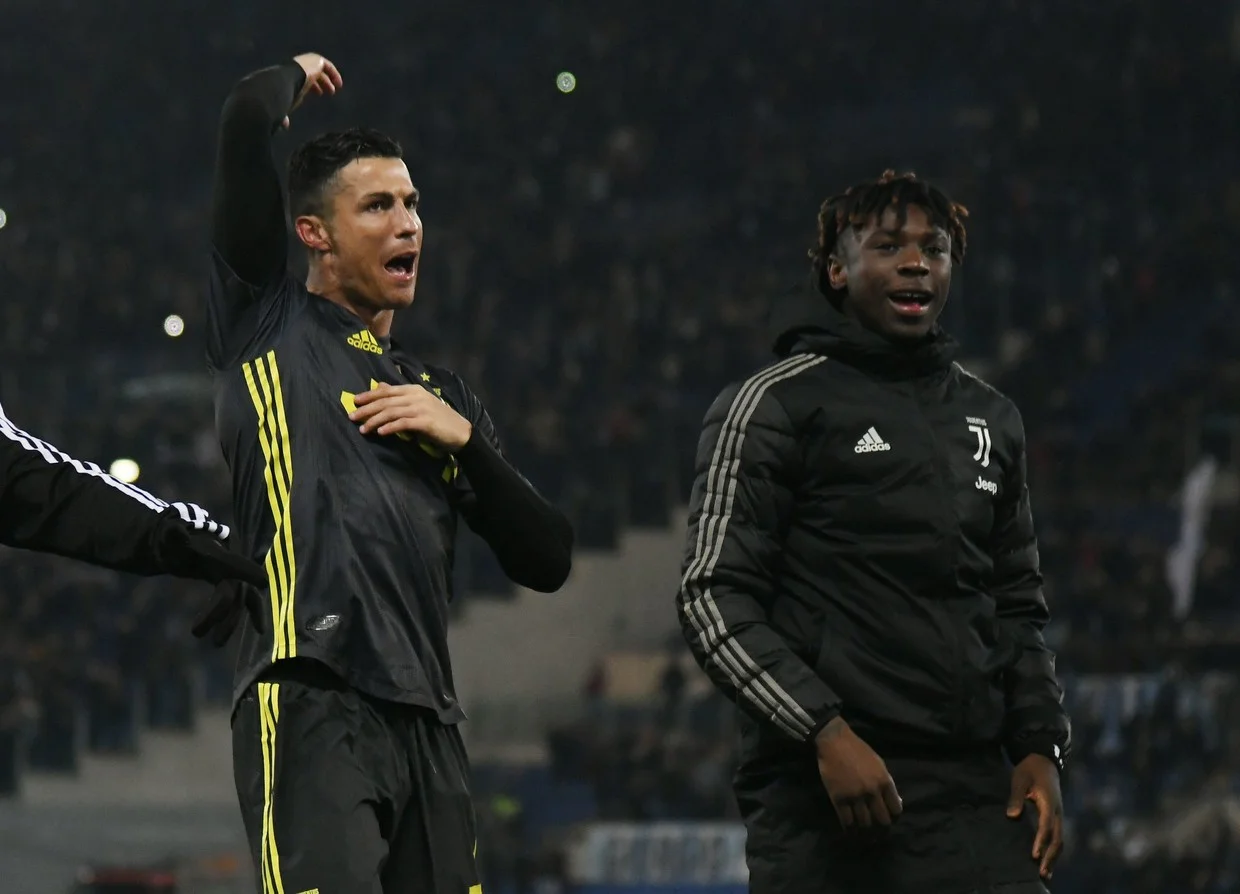 Мойзе Кин и Криштиану Роналду / соцсети