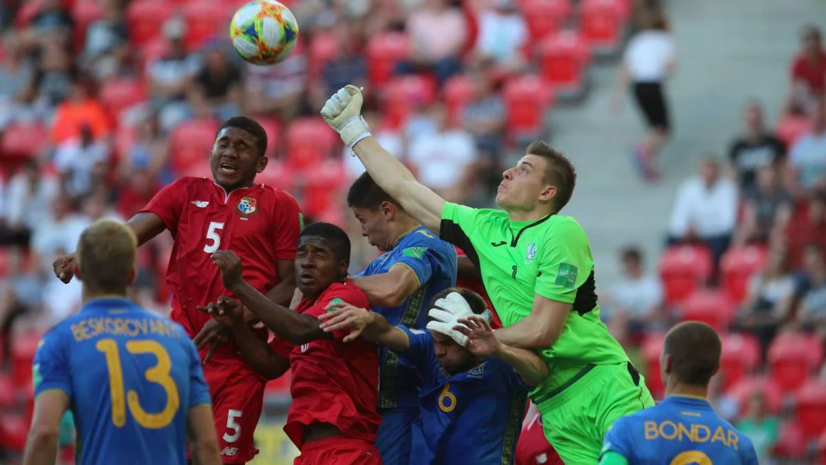 Андрей Лунин в матче Украина U-20 – Панама U-20 на ЧМ-2019