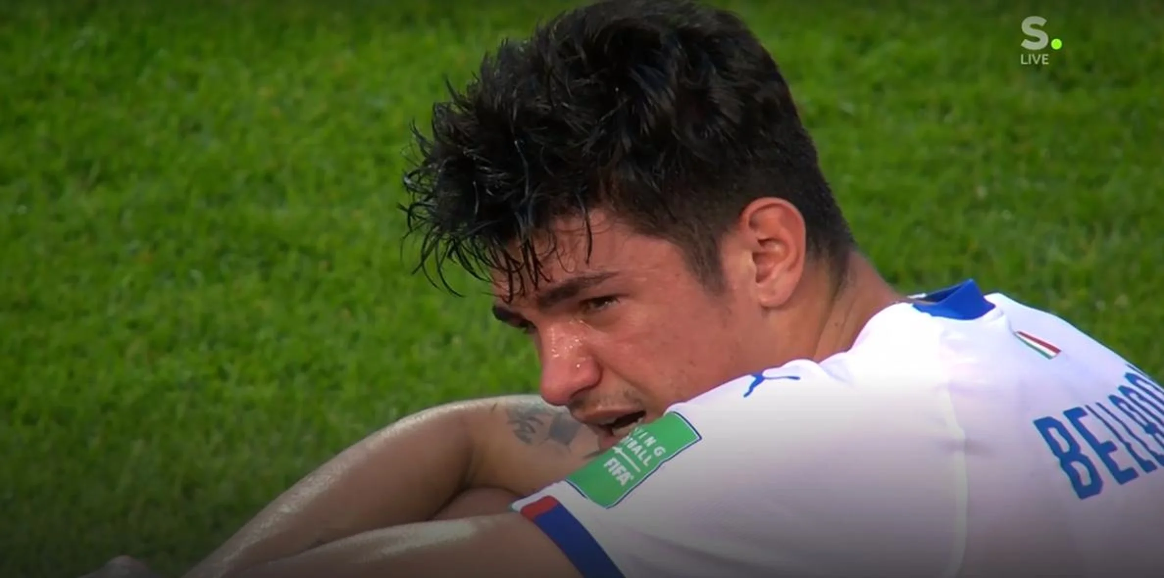 Слезы Италии после поражения от Украины