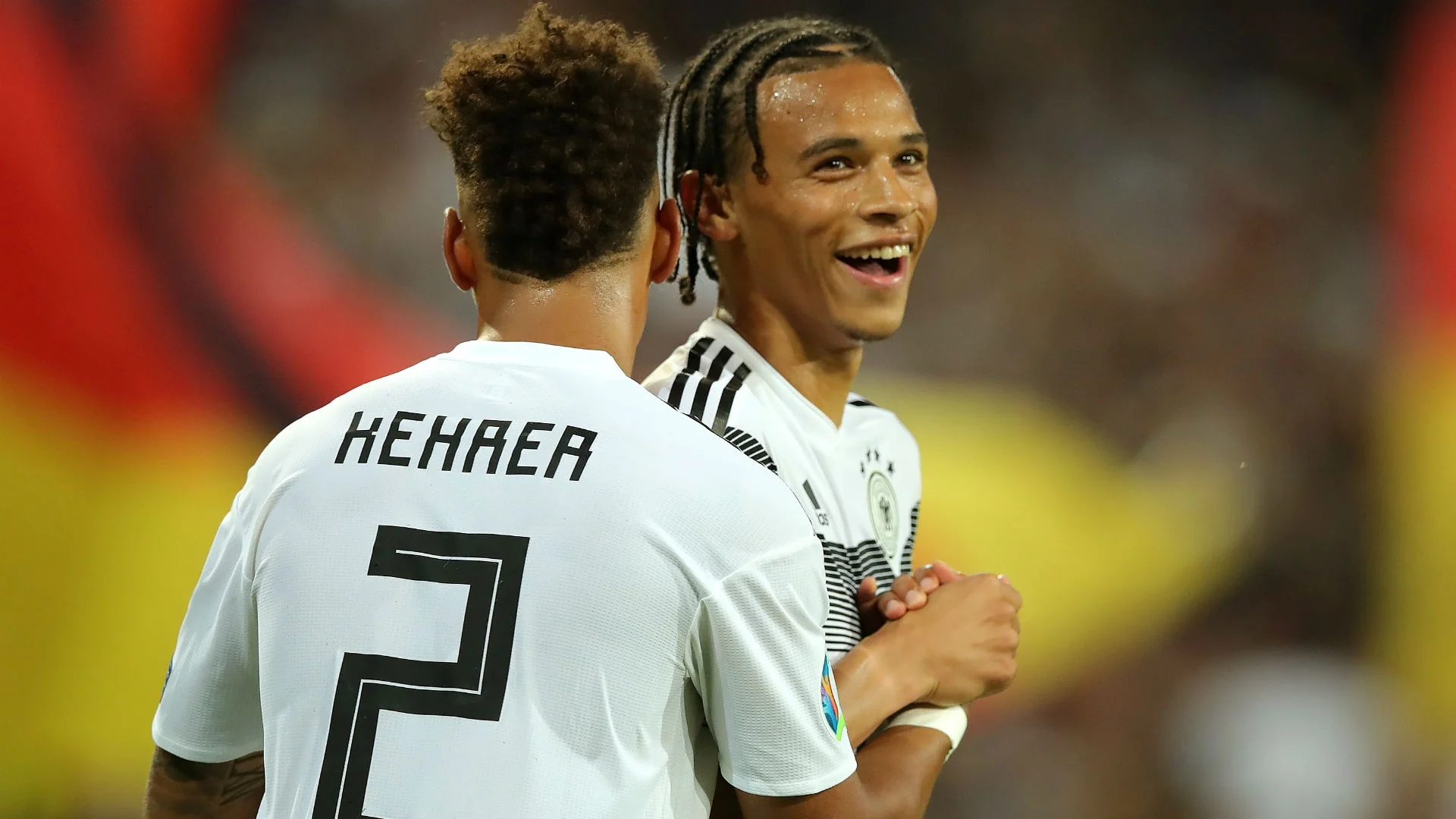 Лерой Сане в составе сборной Германии / FOX Sports Asia