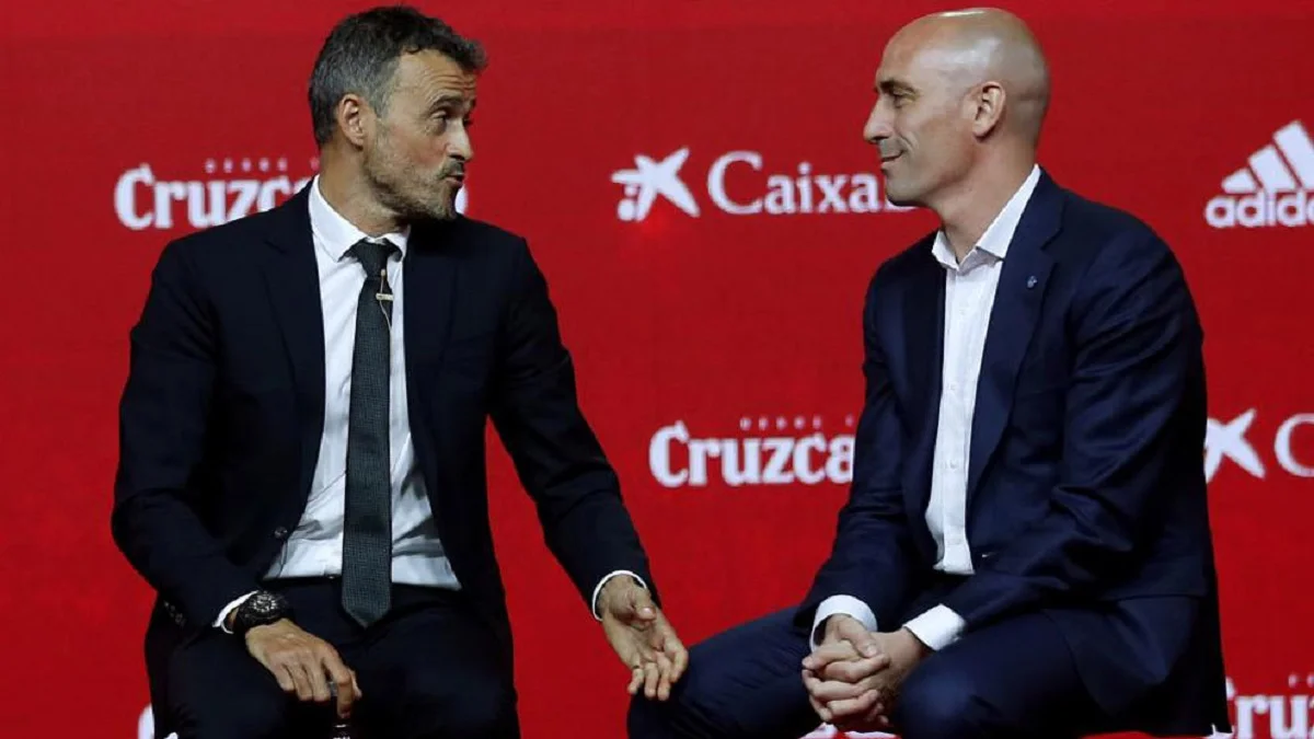 Луис Энрике и Луис Рубиалес