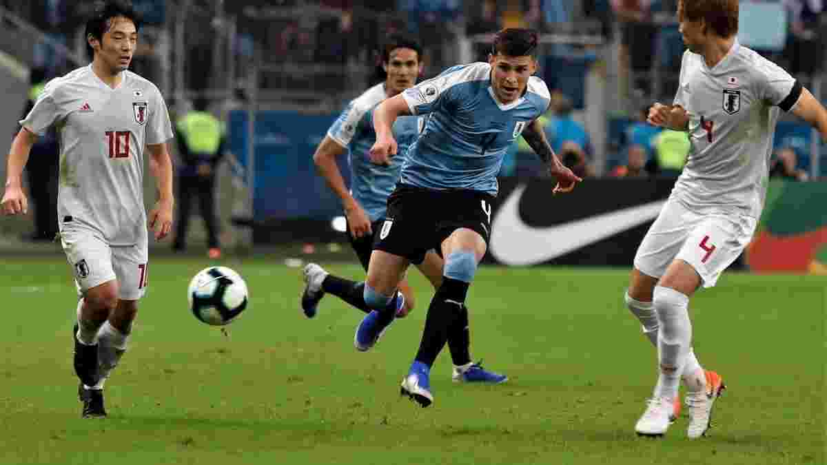 Чудовий гол Хіменеса у відеоогляді матчу Уругвай – Японія – 2:2