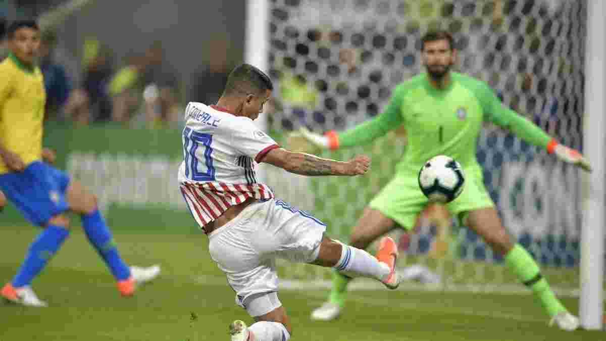 Незабитый решающий пенальти Дерлиса в видеообзоре матча Бразилия – Парагвай – 0:0 (4:3 пен)