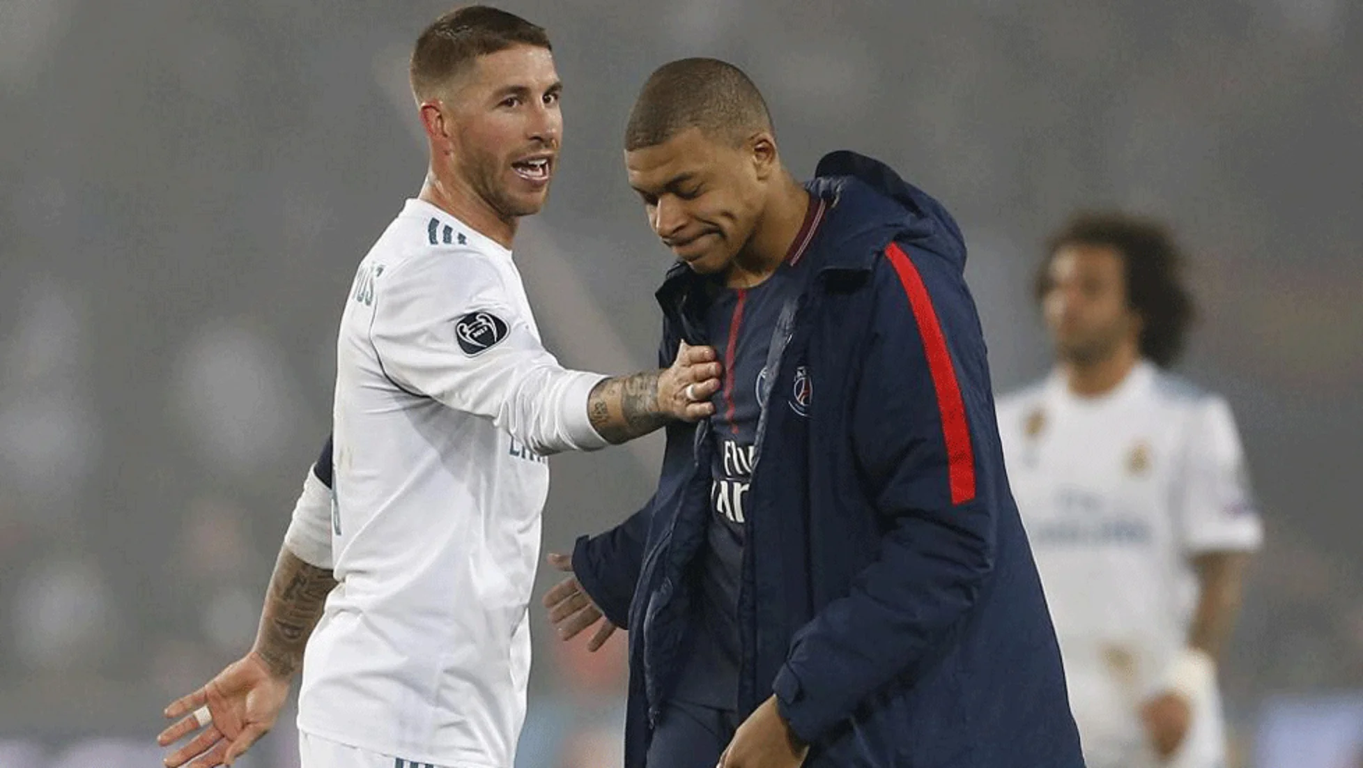 Серхио Рамос и Килиан Мбаппе / Фото Marca