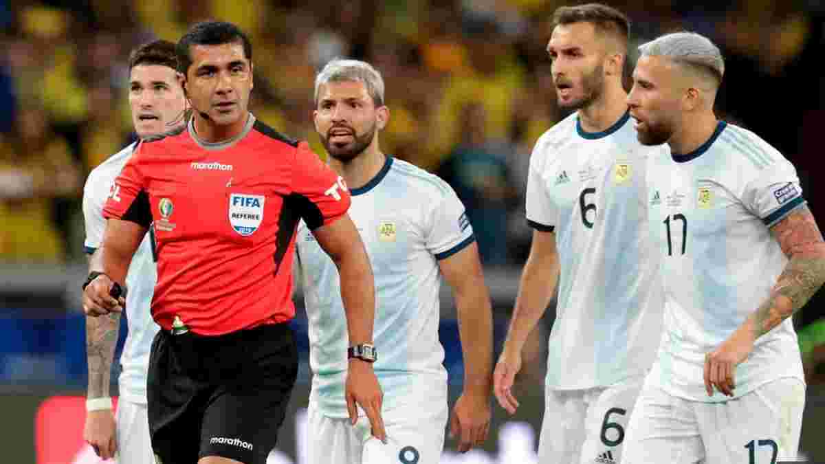 Аргентина поскаржилась у КОНМЕБОЛ на дії арбітра у матчі проти Бразилії
