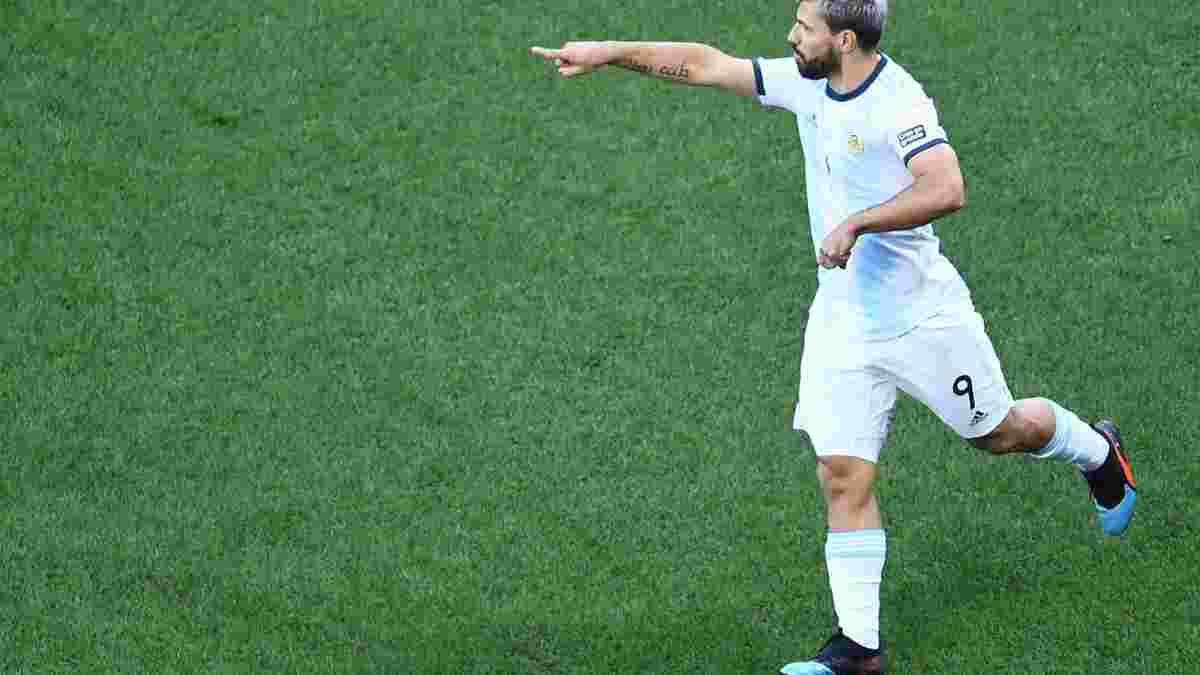 Аргентина – Чили: Агуэро забил необычный гол после молниеносного розыгрыша штрафного от Месси
