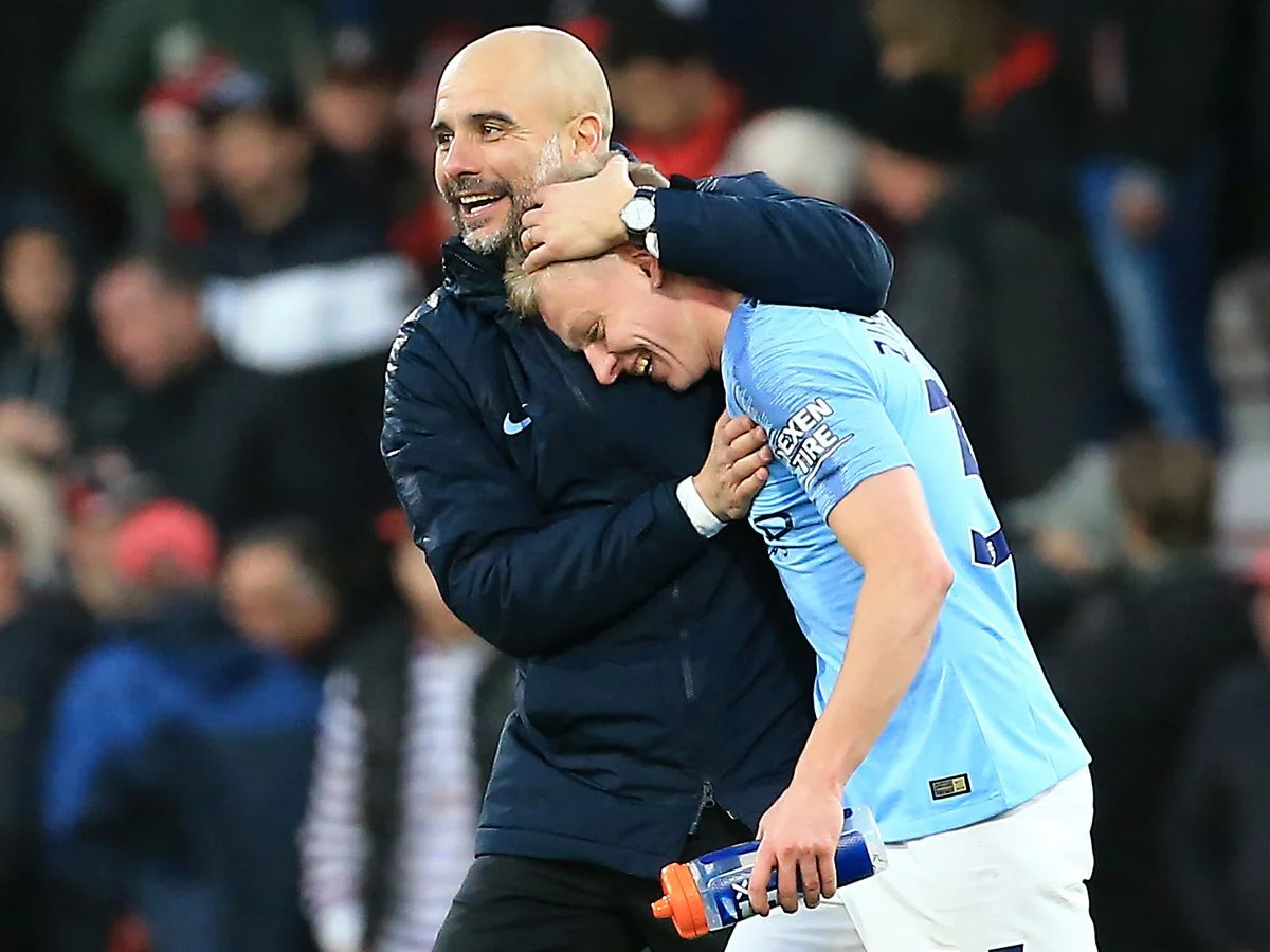 Хосеп Гвардіола та Олександр Зінченко / ФК Манчестер Сіті
