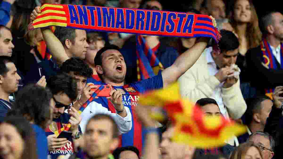 Фанат Барселоны размахивал футболкой Месси на фан-секторе Реала – видео эпического самоубийства