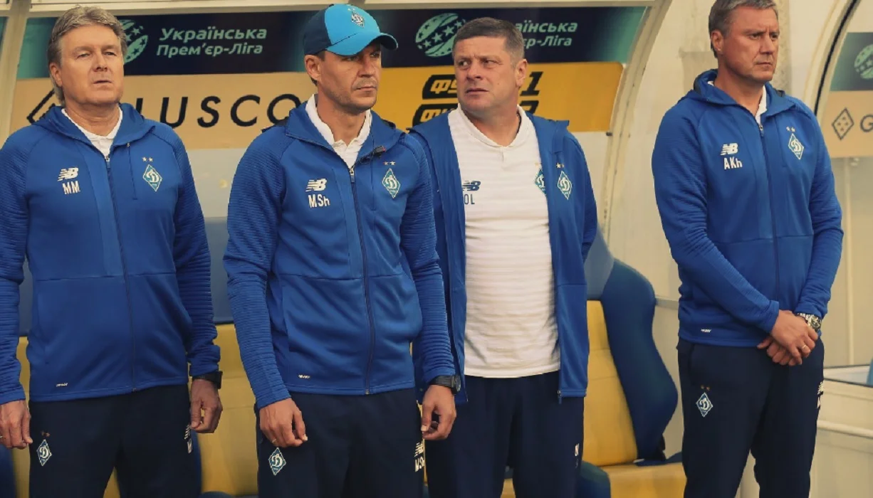 Тренерський штаб Динамо / Фото Є. Кравса
