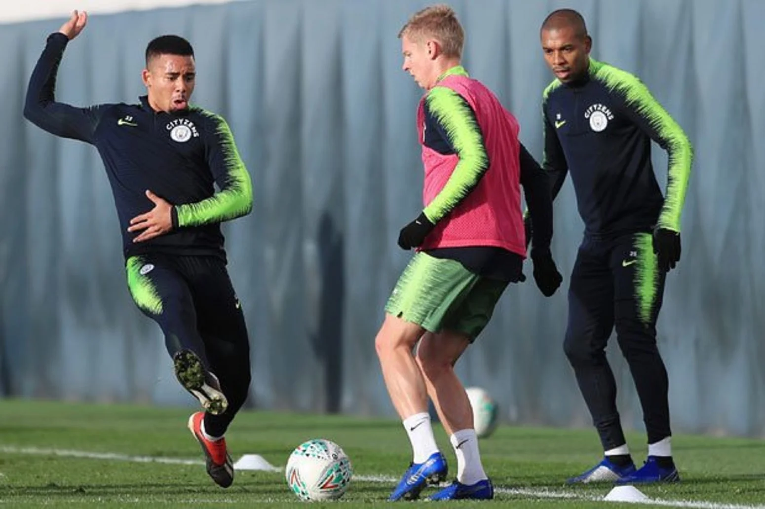Габриэл Жезус и Александр Зинченко / Фото ФК Манчестер Сити