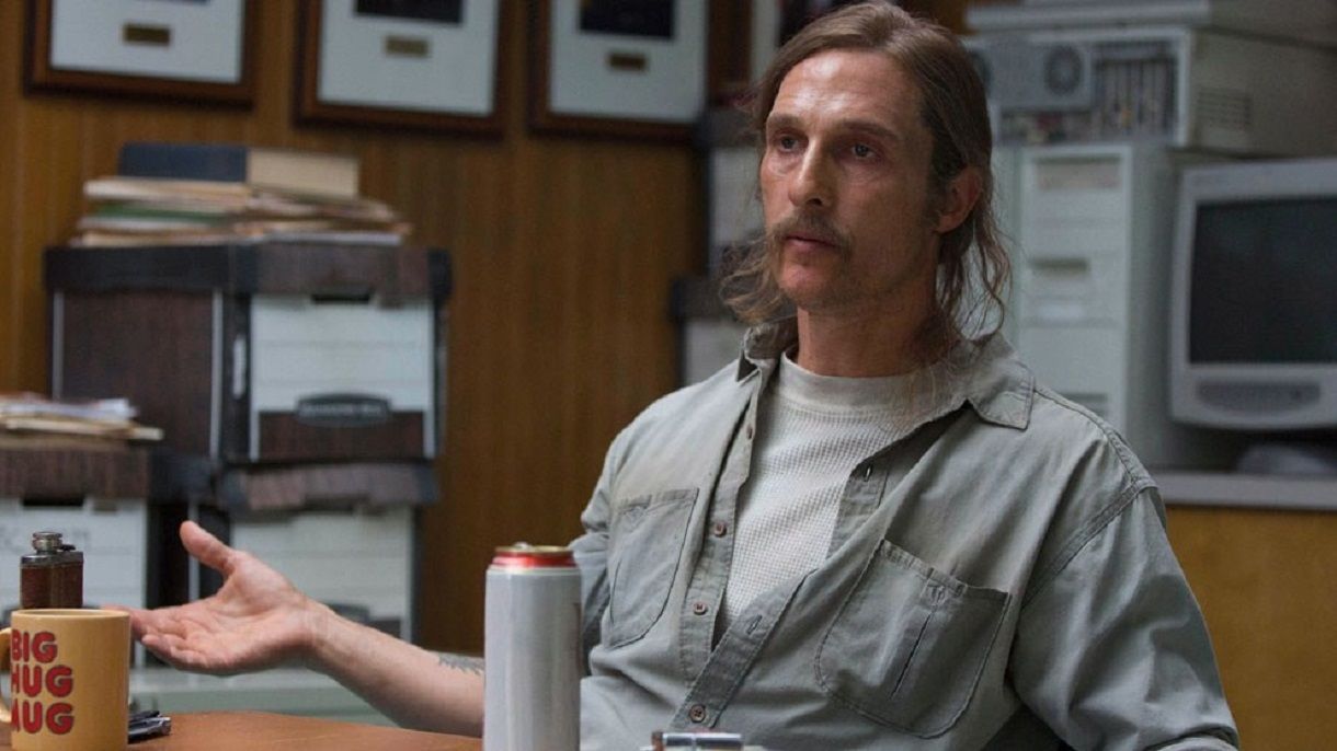 Мэттью Макконахи в роли Раста Коула / Эпизод из сериала True Detective